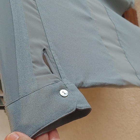 NWT Women's Oversize Boxy Chiffon Tunic With Sheer Panels Medium - Picture 5 of 11